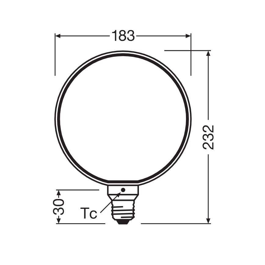 LED Stmívatelná žárovka VINTAGE FILAMENT E27/4W/230V 1800K - Osram