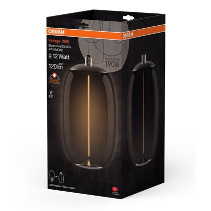 LED Žárovka VINTAGE FILAMENT E27/4W/230V 2700K kouřová - Osram