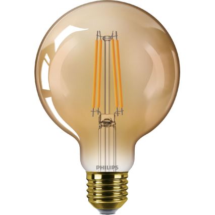 LED Žárovka VINTAGE Philips G95 E27/7W/230V 1800K