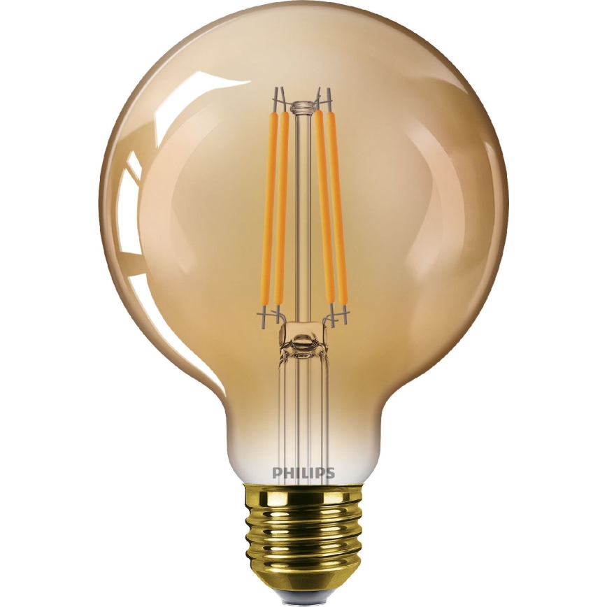 LED Žárovka VINTAGE Philips G95 E27/7W/230V 1800K