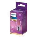 LED Žárovka VINTAGE Philips P45 E27/4,3W/230V 2700K