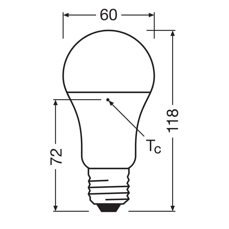 LED Žárovka z recyklovaného plastu A100 E27/14W/230V 4000K - Osram