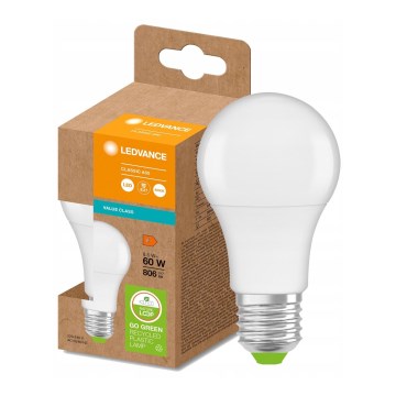 LED Žárovka z recyklovaného plastu A60 E27/8,5W/230V 4000K - Ledvance