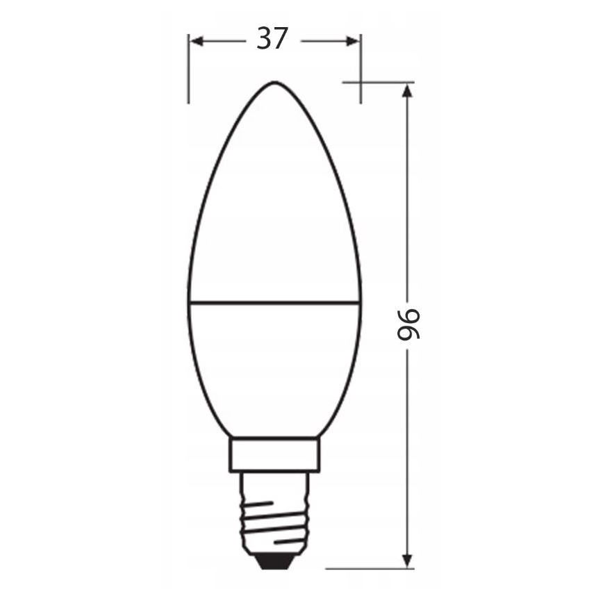 LED Žárovka z recyklovaného plastu B40 E14/4,9W/230V 2700K - Ledvance