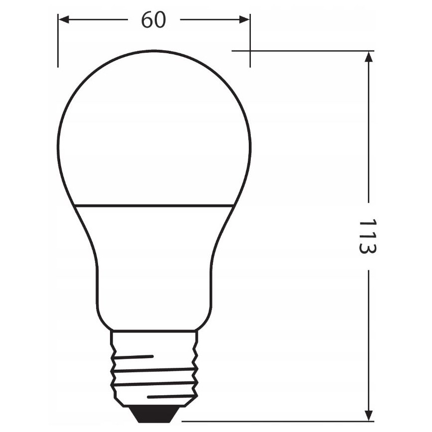 LED Žárovka z recyklovaného plastu E27/10W/230V 2700K - Ledvance