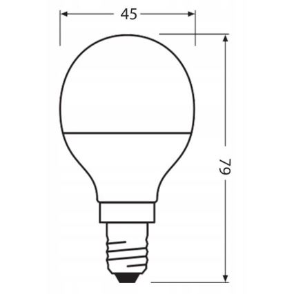 LED Žárovka z recyklovaného plastu P45 E14/4,9W/230V 4000K - Osram