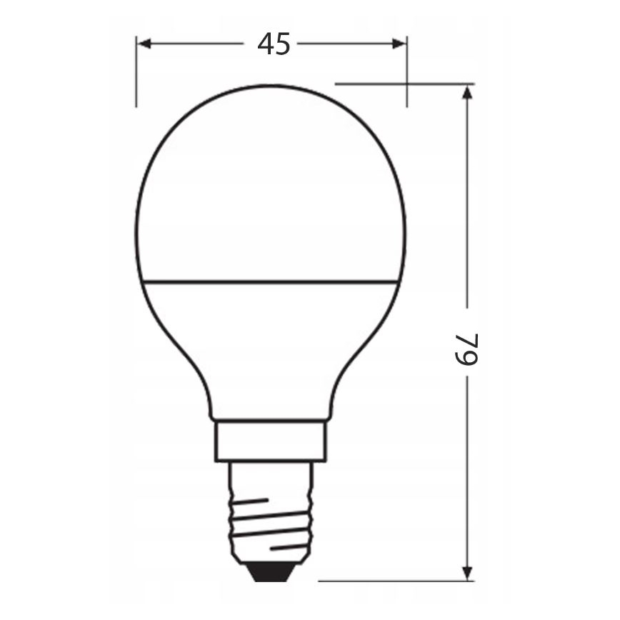 LED Žárovka z recyklovaného plastu P45 E14/4,9W/230V 4000K - Osram