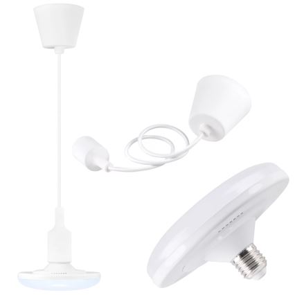 LED Závěsné svítidlo KIKI 1xE27/10W/230V bílé