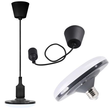 LED Závěsné svítidlo KIKI 1xE27/10W/230V černé
