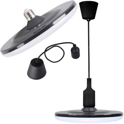 LED Závěsné svítidlo KIKI 1xE27/15W/230V černé