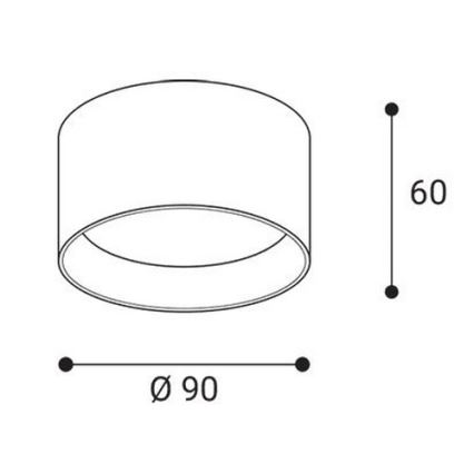 LED2 - LED Bodové svítidlo ZETA ON LED/8W/230V 3000/3500/4000K pr. 9 cm bílá