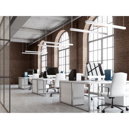 LED2 - LED Lustr na lanku LINO LED/24W/230V 3000K/3500K/4000K 90 cm černá