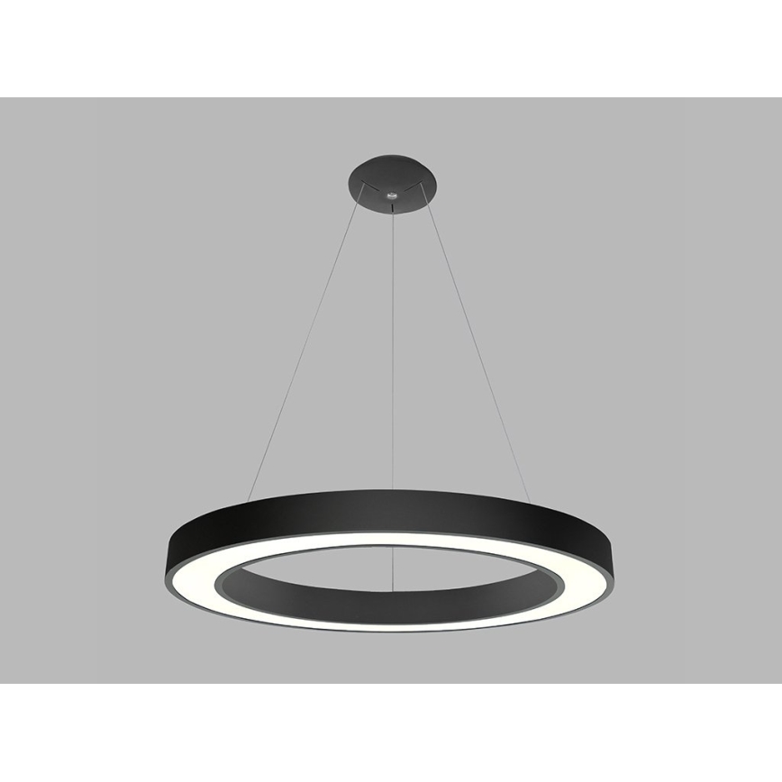 LED2 - LED Lustr na lanku SATURN LED/80W/230V 3000K pr. 80 cm černá