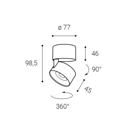 LED2 - LED Stmívatelné bodové svítidlo KLIP ON LED/11W/230V