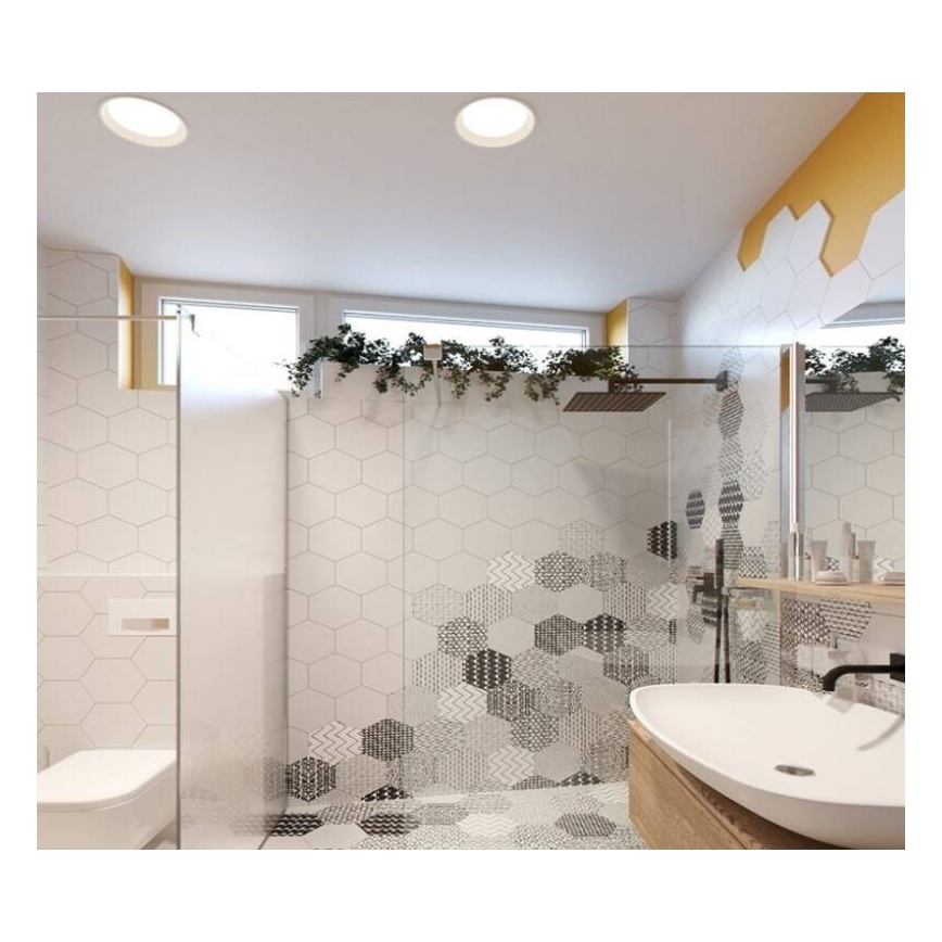 LED2 - LED Stmívatelné koupelnové podhledové svítidlo ZETA LED/15W/230V 4000K IP44