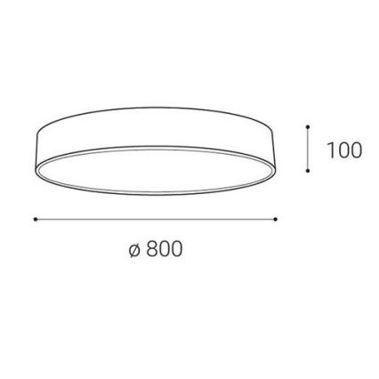 LED2 - LED Stmívatelné stropní svítidlo MONO LED/100W/230V 3000K/4000K bílá