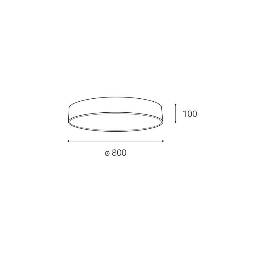 LED2 - LED Stmívatelné stropní svítidlo MONO LED/100W/230V 3000K/4000K bílá