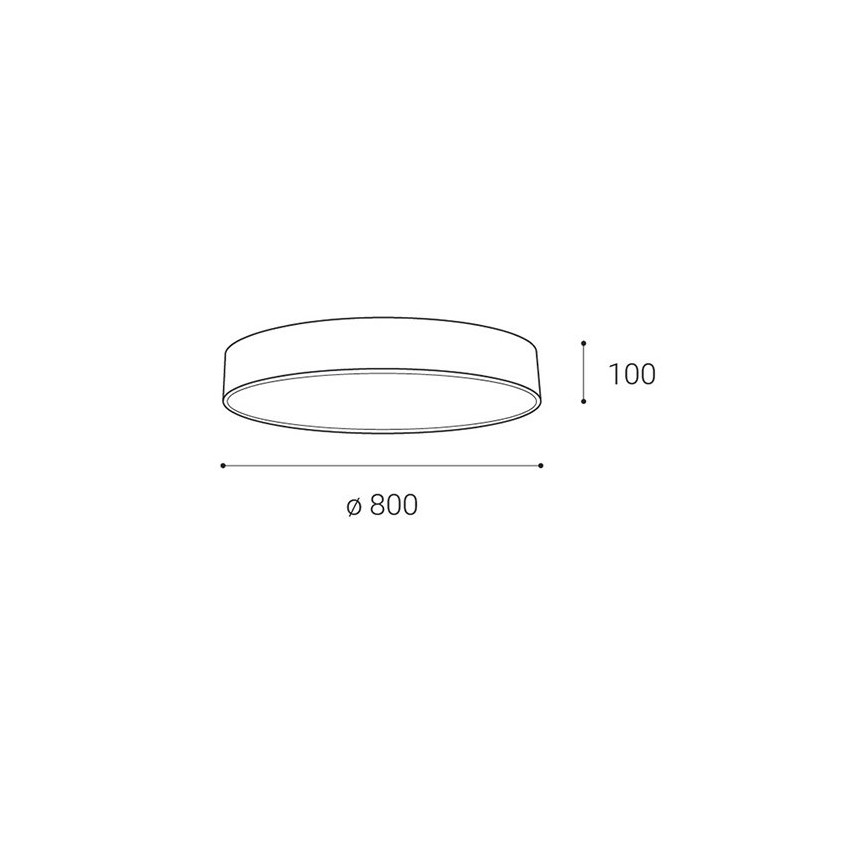 LED2 - LED Stmívatelné stropní svítidlo MONO LED/100W/230V 3000K/4000K černá