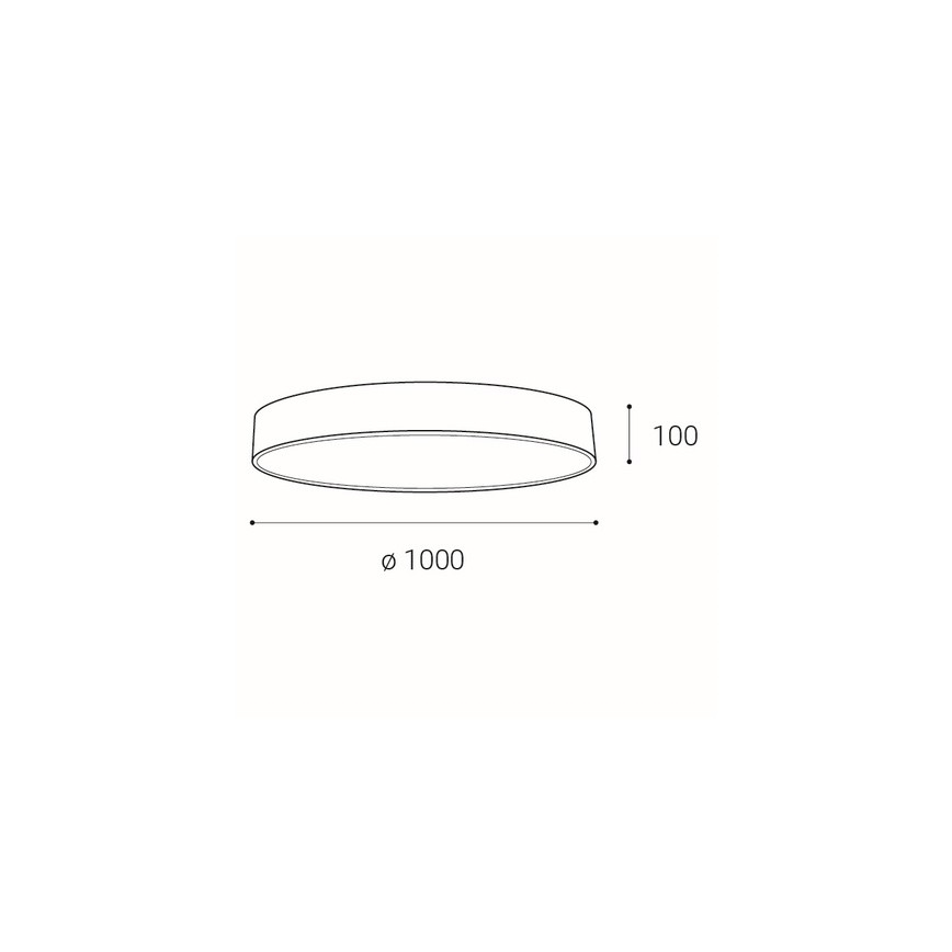 LED2 - LED Stmívatelné stropní svítidlo MONO LED/153W/230V 3000K/4000K bílá