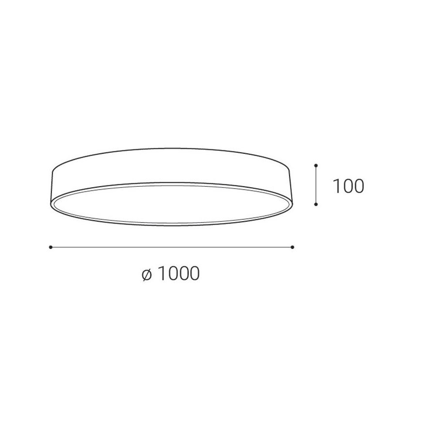 LED2 - LED Stmívatelné stropní svítidlo MONO LED/153W/230V 3000K/4000K černá