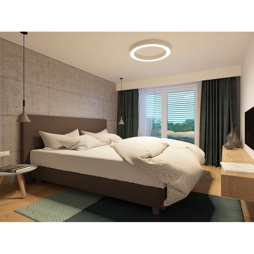 LED2 - LED Stmívatelné stropní svítidlo SATURN LED/50W/230V 3000K/4000K bílá