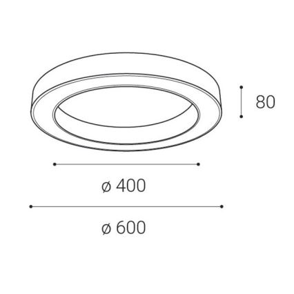 LED2 - LED Stmívatelné stropní svítidlo SATURN LED/50W/230V 3000K/4000K bílá