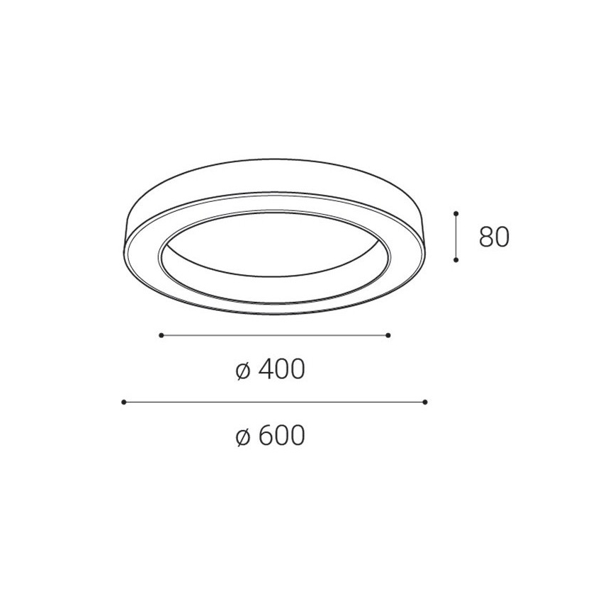 LED2 - LED Stmívatelné stropní svítidlo SATURN LED/50W/230V 3000K/4000K bílá