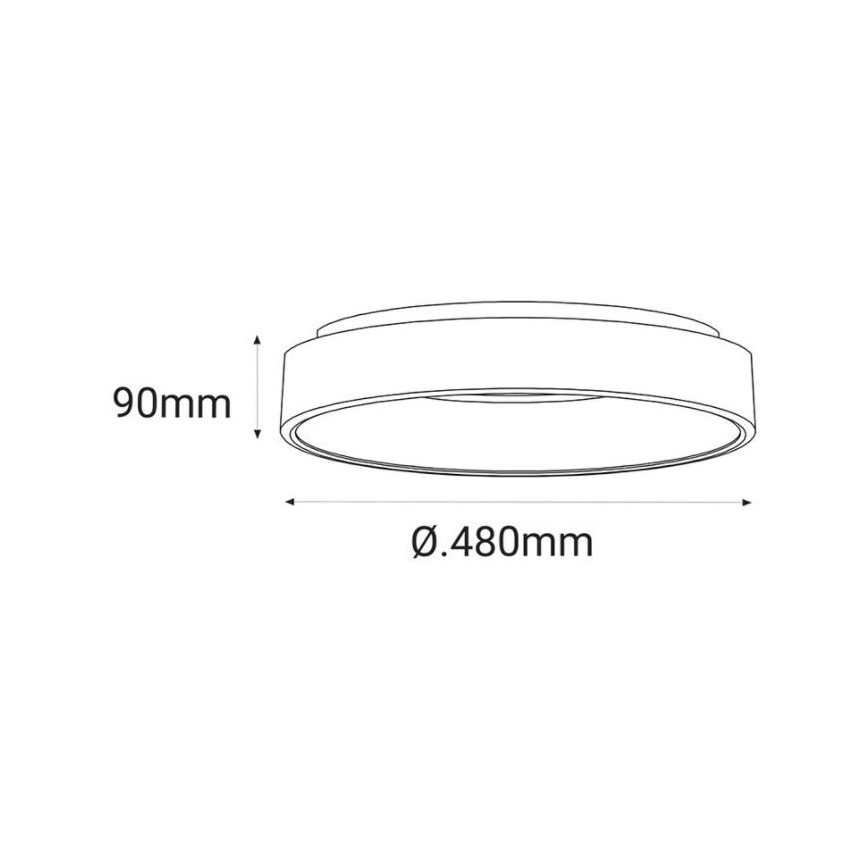 LED2 - LED Stropní svítidlo BELLA LED/40W/230V 3000/4000K bílá