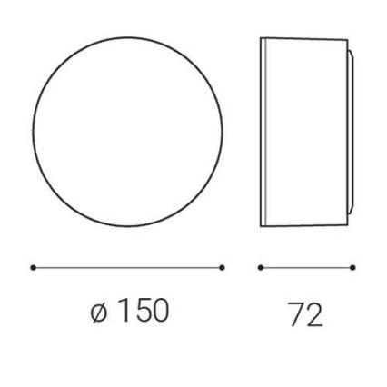 LED2 - LED Stropní svítidlo BUTTON LED/12W/230V CRI 90 bílá