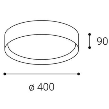 LED2 - LED Stropní svítidlo MILA LED/30W/230V 3000/4000K