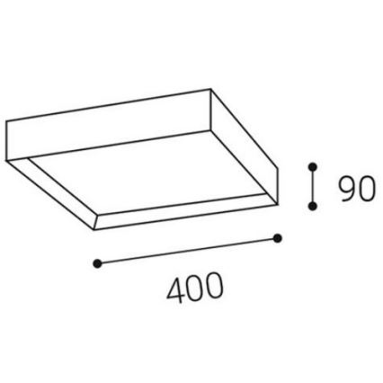 LED2 - LED Stropní svítidlo MILO LED/30W/230V bílá 3000/4000K