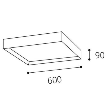 LED2 - LED Stropní svítidlo MILO LED/60W/230V 3000/4000K