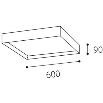 LED2 - LED Stropní svítidlo MILO LED/60W/230V bílá 3000/4000K