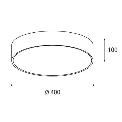 LED2 - LED Stropní svítidlo MONO LED/30W/230V 3000K/4000K černá