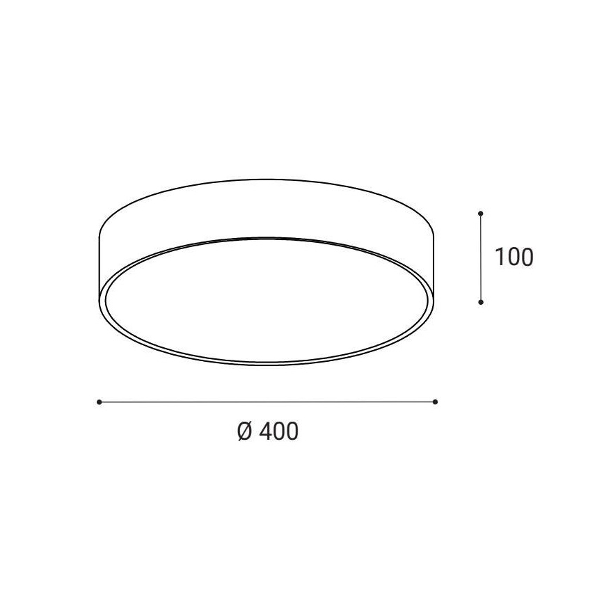LED2 - LED Stropní svítidlo MONO LED/30W/230V 3000K/4000K černá