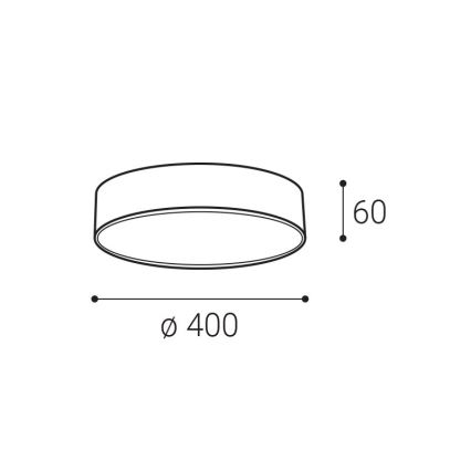 LED2 - LED Stropní svítidlo MONO LED/30W/230V 3000K/4000K černá