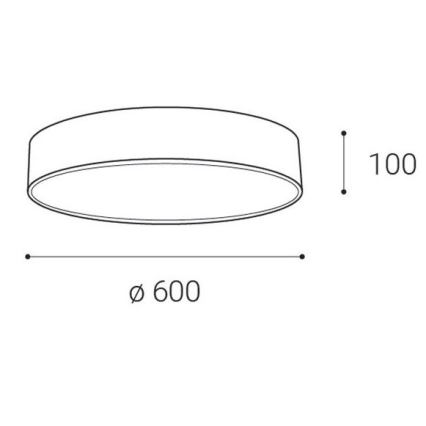 LED2 - LED Stropní svítidlo MONO LED/60W/230V 3000/4000K bílá