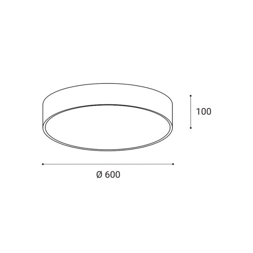 LED2 - LED Stropní svítidlo MONO LED/60W/230V 3000/4000K černá