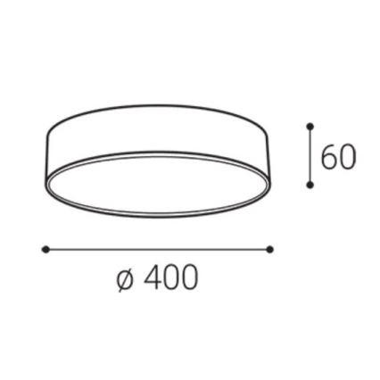LED2 - LED Stropní svítidlo MONO SLIM LED/30W/230V 3000/4000K pr. 40 cm bílá