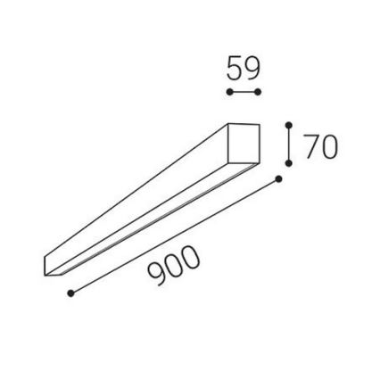 LED2 - LED Stropní svítidlo NOLI LED/30W/230V 3000/3500/4000K 90 cm bílá