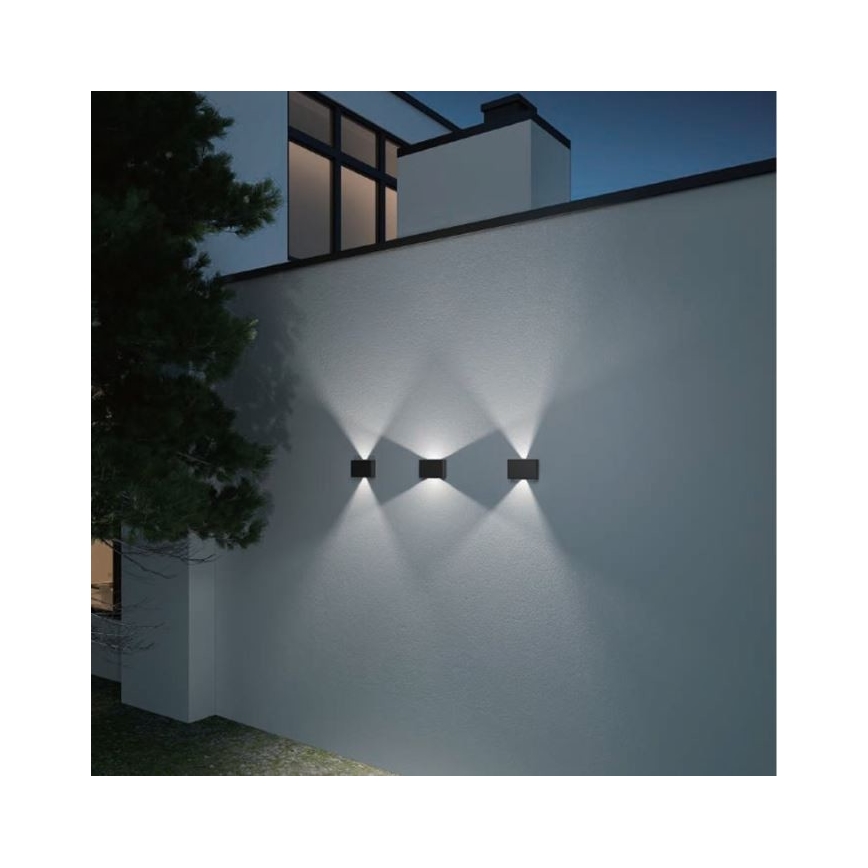 LED2 - LED Venkovní nástěnné svítidlo BLADE 2xLED/12W/230V IP54