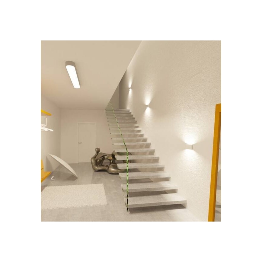 LED2 - LED Venkovní nástěnné svítidlo FLAT 2xLED/5W/230V IP65
