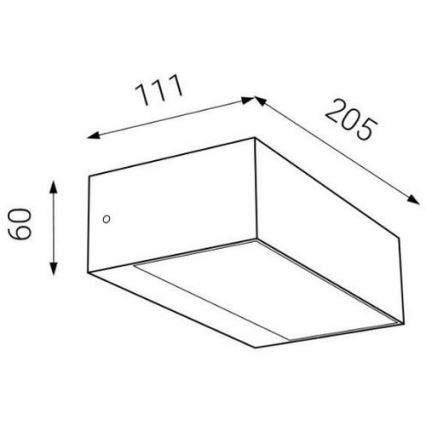 LED2 - LED Venkovní nástěnné svítidlo KVADER LED/9W/230V IP54