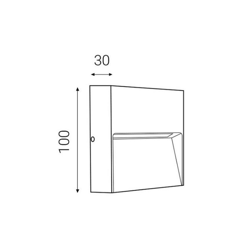 LED2 - LED Venkovní nástěnné svítidlo STEP ON LED/3W/230V antracit  IP54