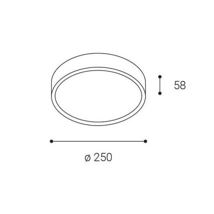 LED2 - LED Venkovní stropní svítidlo MIRA LED/18W/230V IP65 bílá