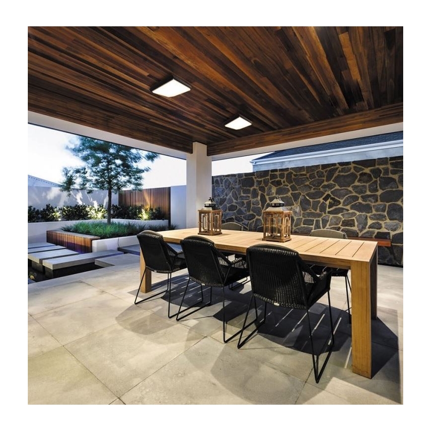 LED2 - LED Venkovní stropní svítidlo QUADO LED/10W/230V antracit IP54