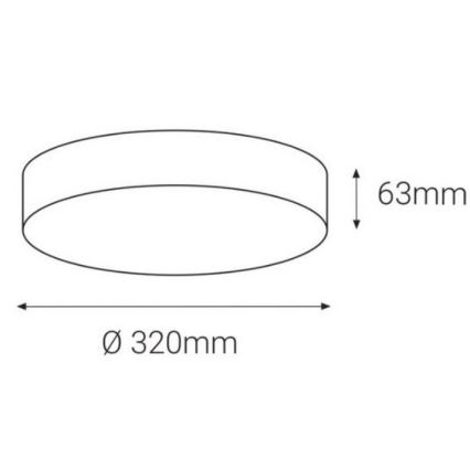 LED2 - LED Venkovní stropní svítidlo s čidlem DRUM LED/21W/230V IP65 3000K/4000K/6500K