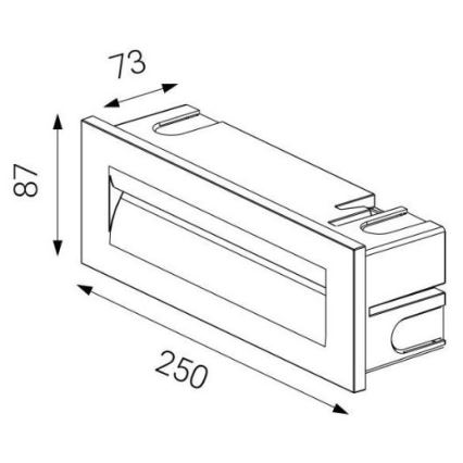 LED2 - LED Venkovní zápustné svítidlo STEP IN LED/8,5W/230V IP65