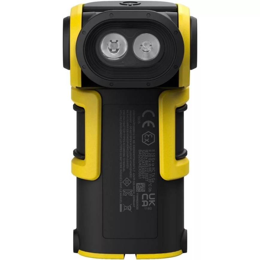Ledlenser EXC6R - LED Stmívatelná nabíjecí svítilna s nabíjecí stanicí LED/1900 mAh IP68 300 lm 10 h žlutá
