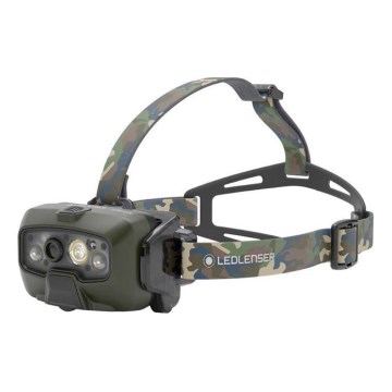 Ledlenser HF8R Core RGB - LED Stmívatelná nabíjecí čelovka LED/3700 mAh IP68 1600 lm 90h zelená
